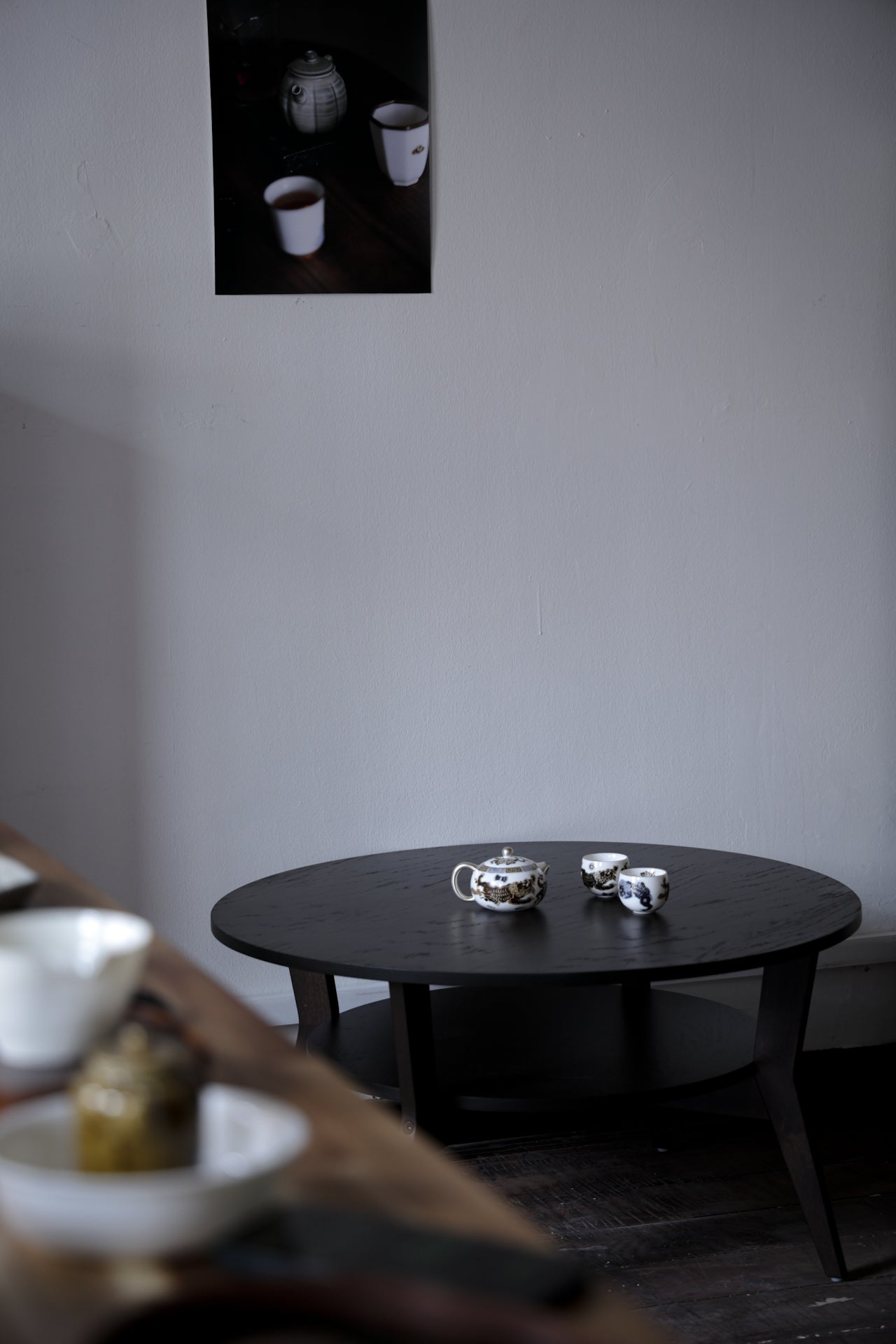 Hand-Painted Mythical Beast Tea Set Silver Accents Pearl Knob |Best Ceramics