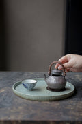 Best Ceramics-Rattan Handled Teapot Dehua Wood-Fired by Huang Qiuyang