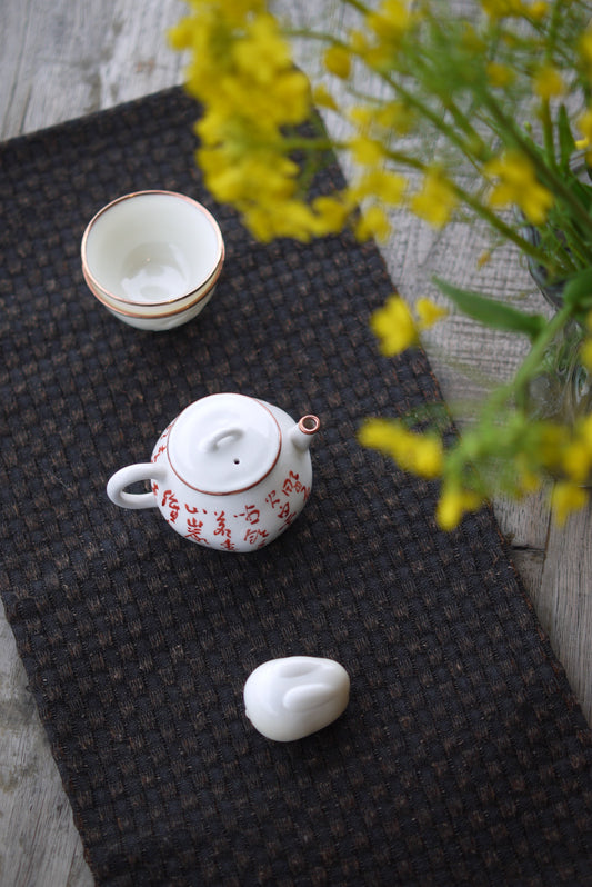 Handmade Wabisabi Silk Xiangyun Mat Tea Ceremony Cloth|Best Ceramics