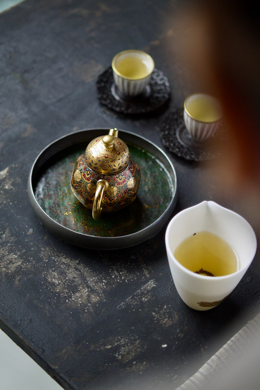 Regal Golden Elegance Dehua Porcelain Delicate Teapot|Best Ceramics