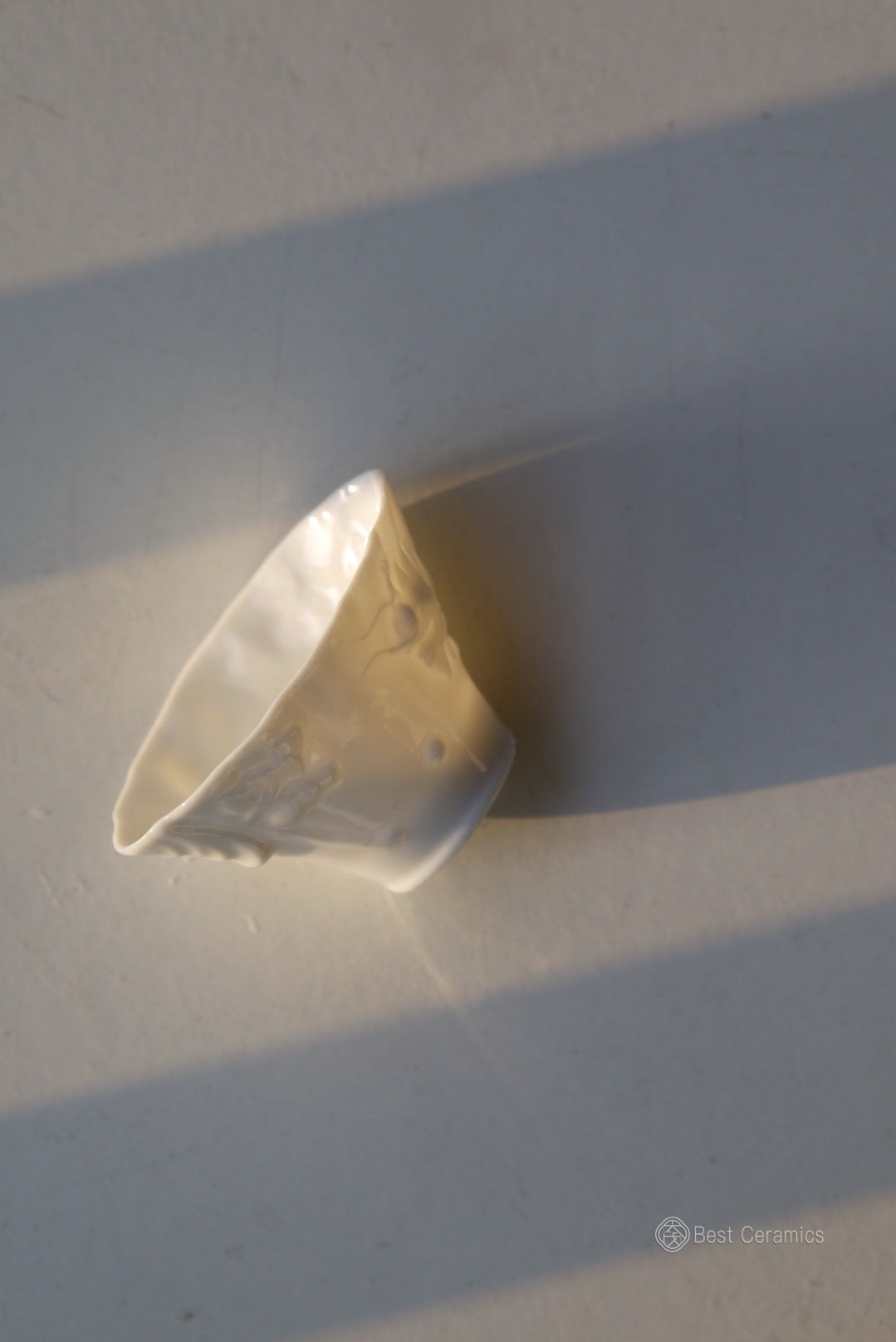 Ming Dynasty Dehua Porcelain Heritage Crane Relief Teacup|Best Ceramics