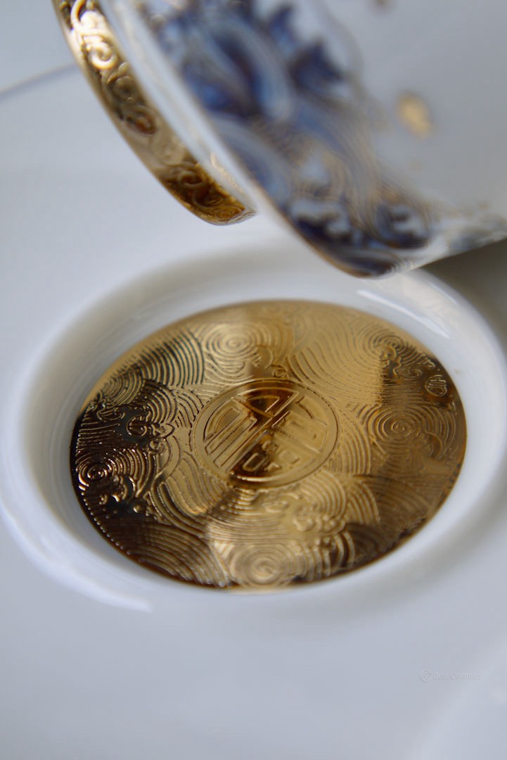 Gorgeous Peacock Blanc De Chine Dehua Porcelain Gaiwan Set |Best Ceramics