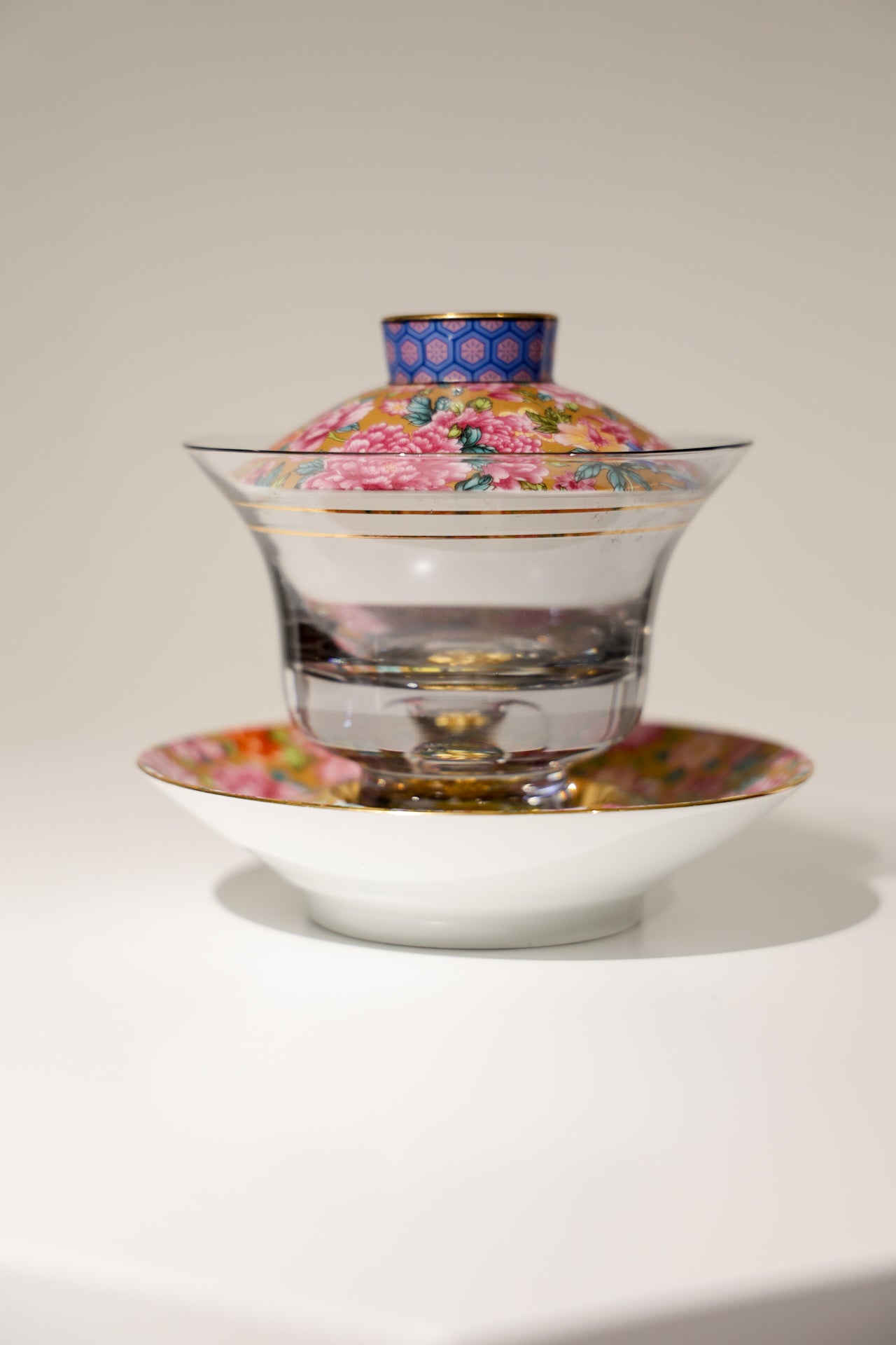 Taiwu Void & Reality Gaiwan | Glass Body & Hand-Painted Porcelain