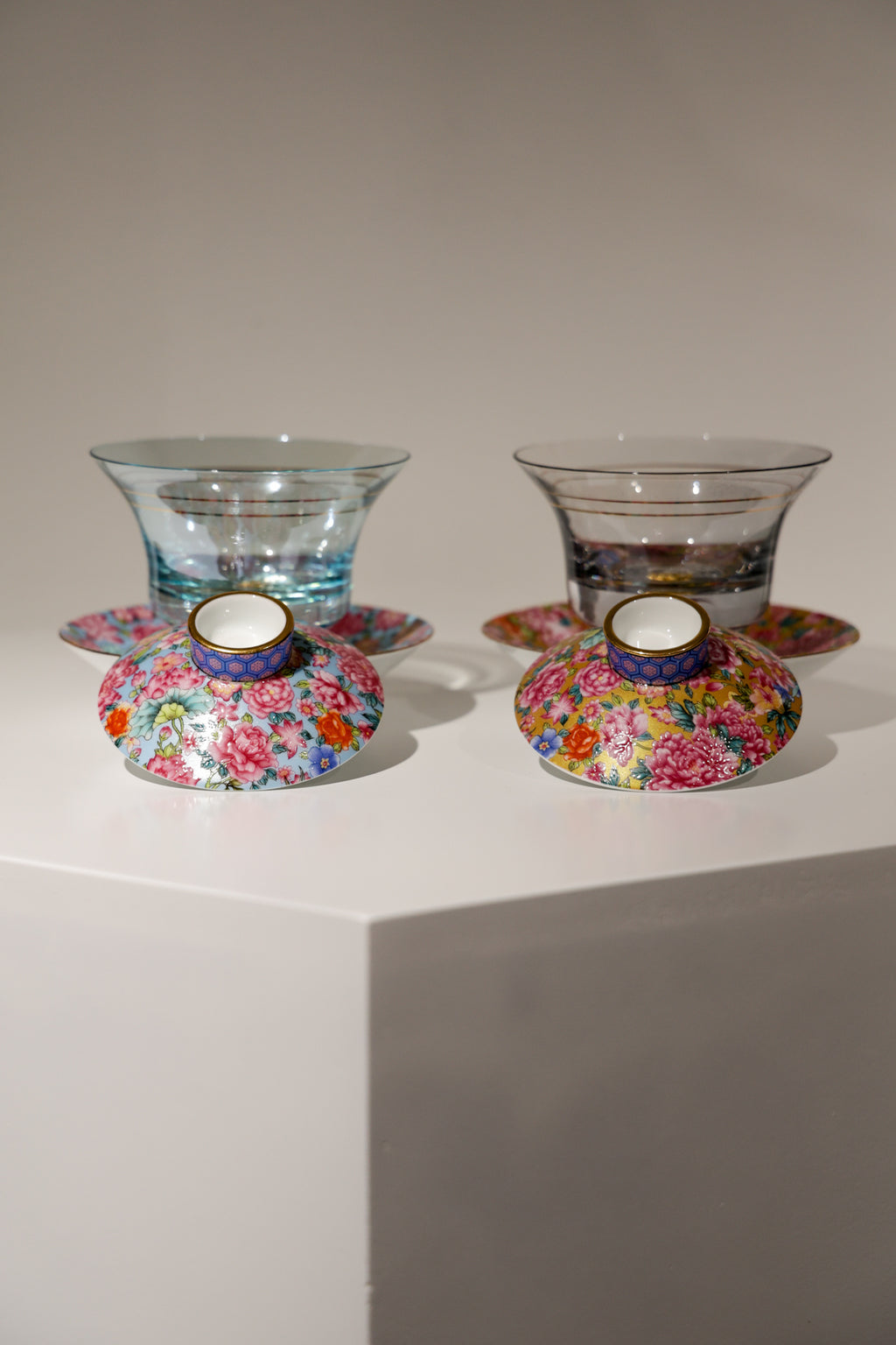 Taiwu Void & Reality Gaiwan | Glass Body & Hand-Painted Porcelain