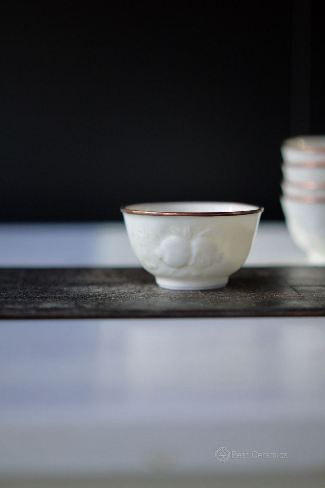 Vintage Dehua White Porcelain Handcarved Elegance Tea Cup|Best Ceramics