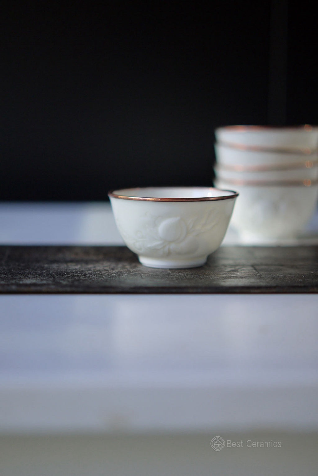 Vintage Dehua White Porcelain Handcarved Elegance Tea Cup|Best Ceramics