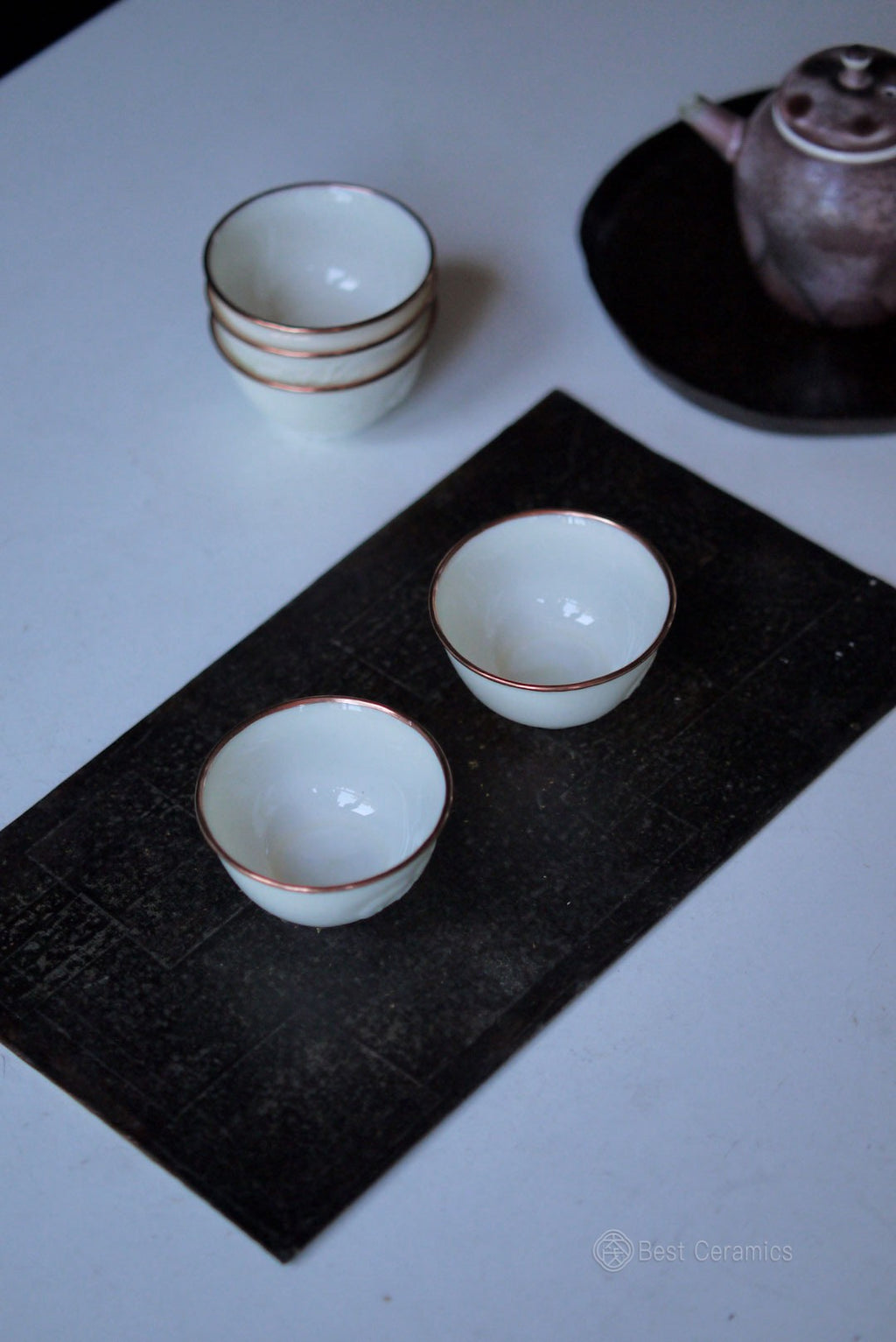 Vintage Dehua White Porcelain Handcarved Elegance Tea Cup|Best Ceramics