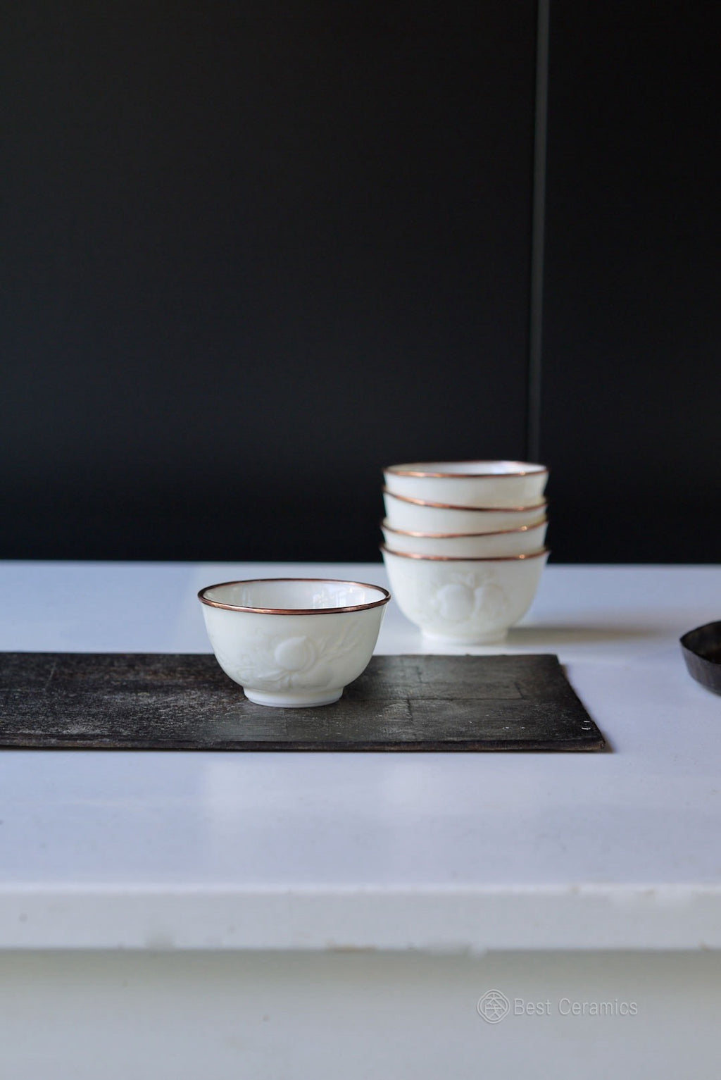 Vintage Dehua White Porcelain Handcarved Elegance Tea Cup|Best Ceramics