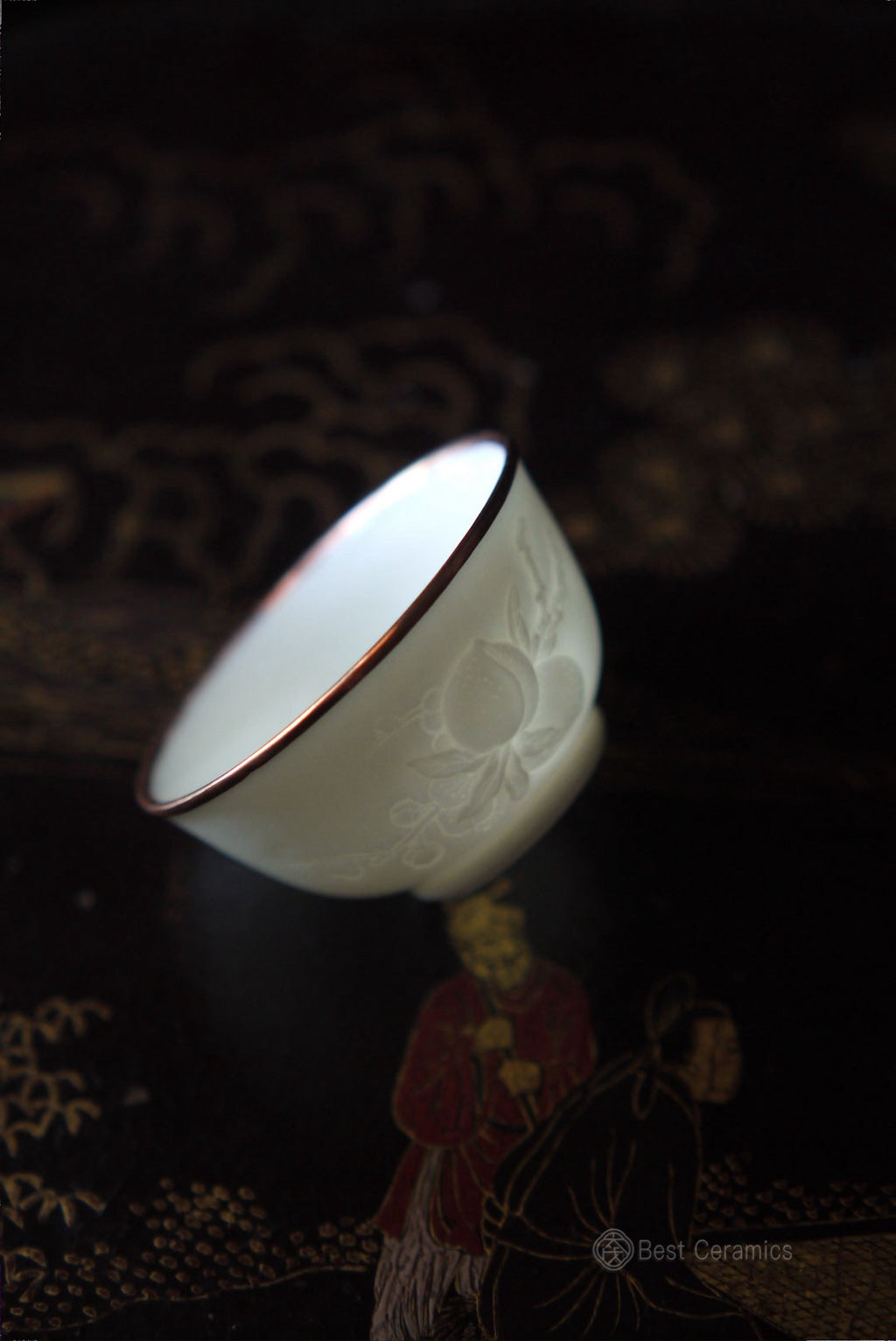 Vintage Dehua White Porcelain Handcarved Elegance Tea Cup|Best Ceramics