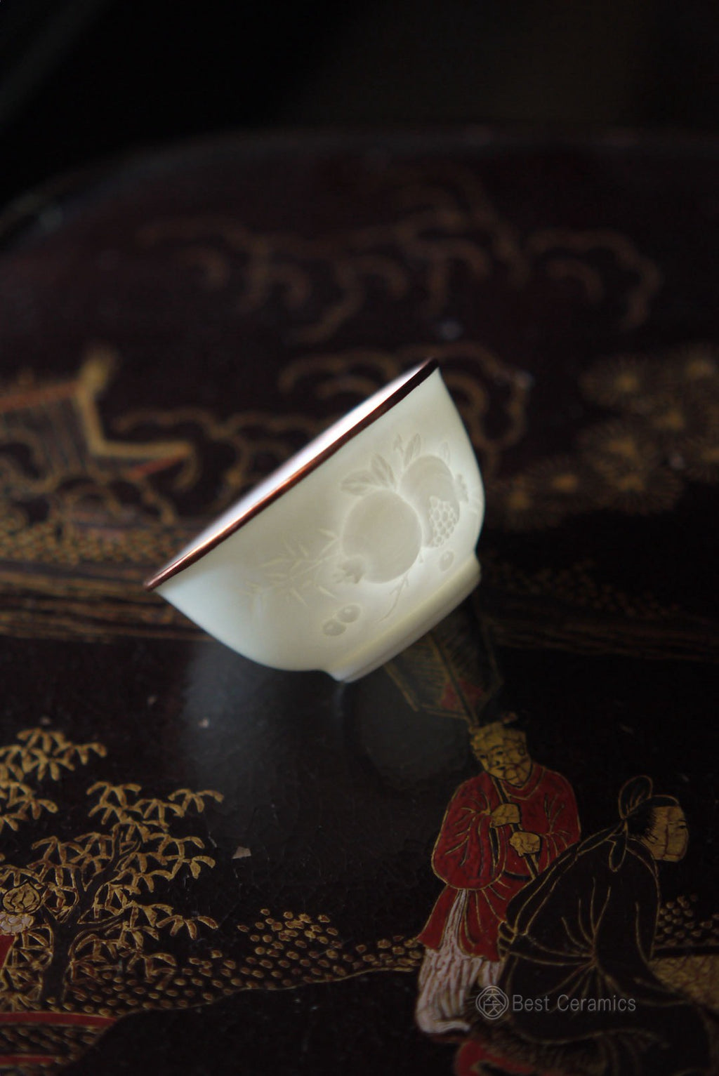 Vintage Dehua White Porcelain Handcarved Elegance Tea Cup|Best Ceramics