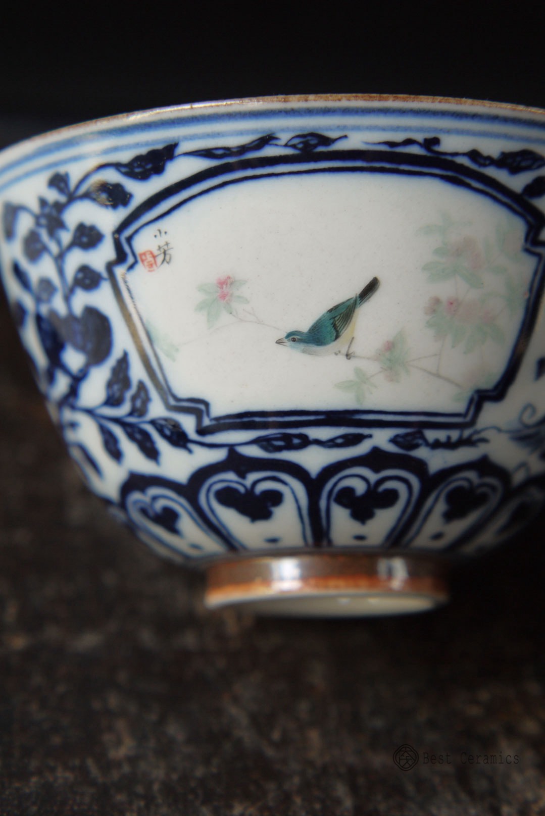 Handpainting Woodfire Blue And White Classic Kungfu Teacup|Best Ceramics