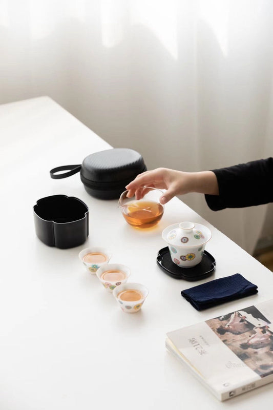 Travel Friendly Dehua Porcelain Chinese Gongfu Gaiwan Teaset|Best Ceramics