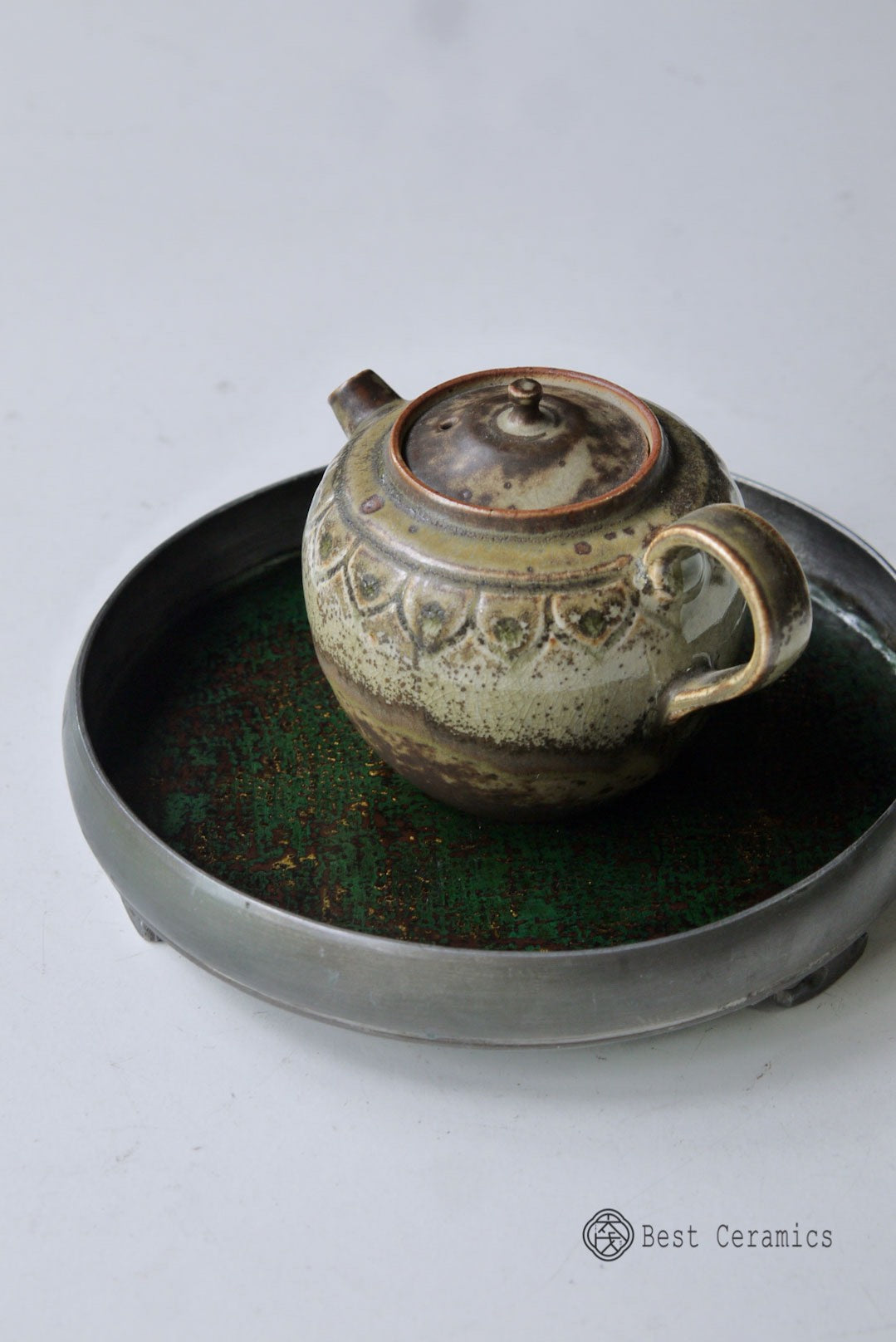 Handmade Glazed Zen Lotus Jingdezhen Porcelain Teapot|Best Ceramcis