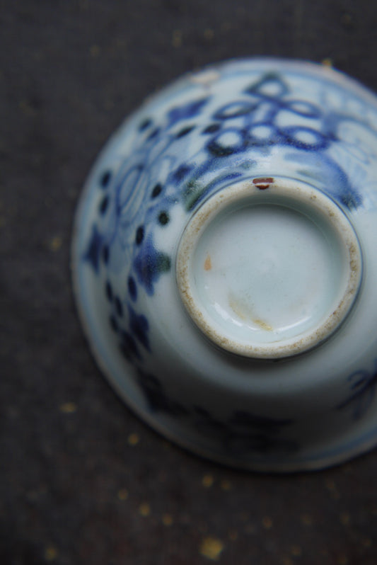 Jingdezhen Qinghua Painted Antique Porcelain Kungfu Teacup BestCeramics