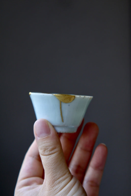 Kintsugi Gold Repair Antique Dehua Porcelain Kung Fu Teacup|Best Ceramics