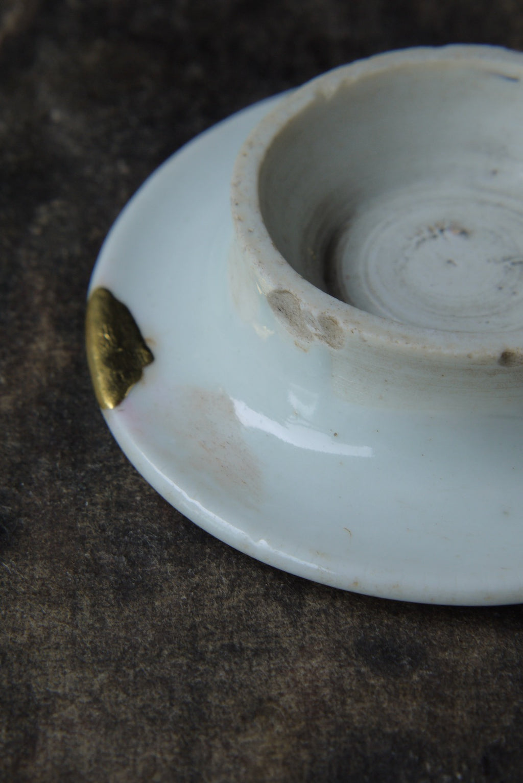 Kintsugi Repaired Wabisabi Vintage Dehua Porcelain Pot Support-Best Ceramics