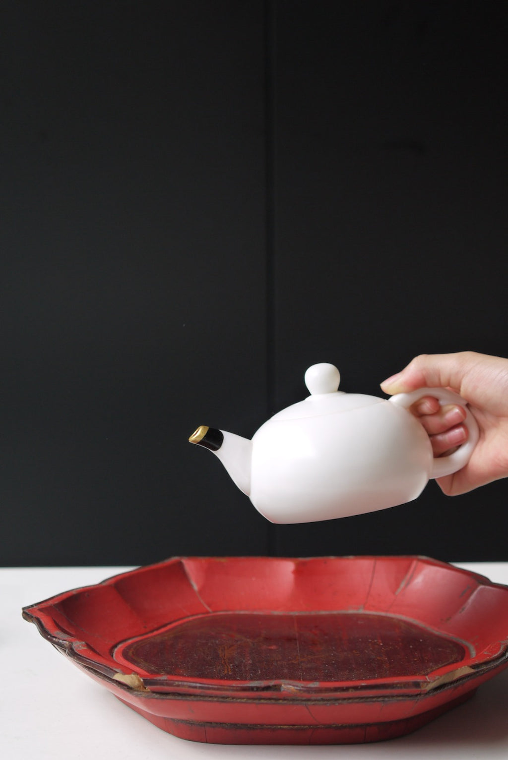 Dehua Jade Porcelain Kintsugi Refined Craftsmanship Teapot|Best Ceramics