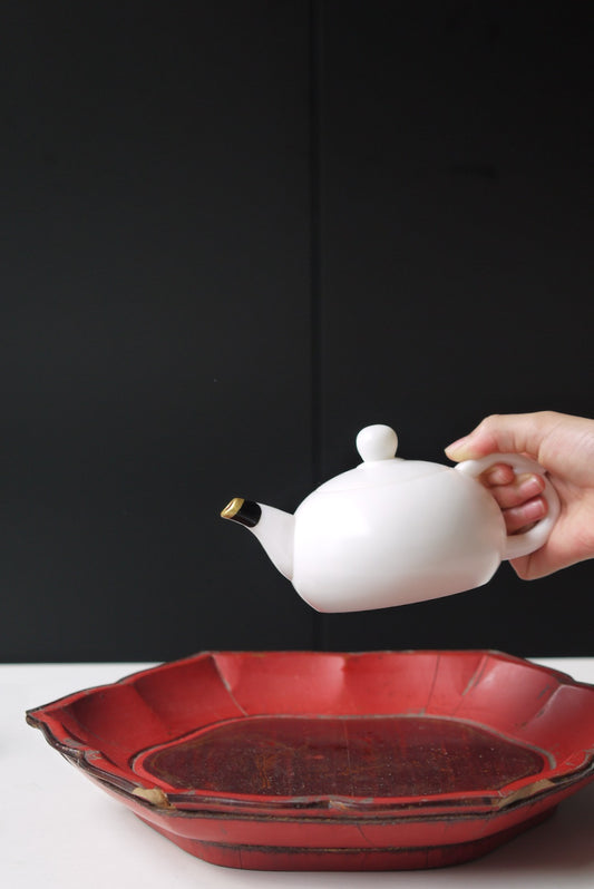Dehua Jade Porcelain Kintsugi Refined Craftsmanship Teapot|Best Ceramics