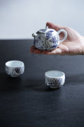 Taiwu Blue Tide Set | Artisan Blue-White Porcelain for Mindful Tea