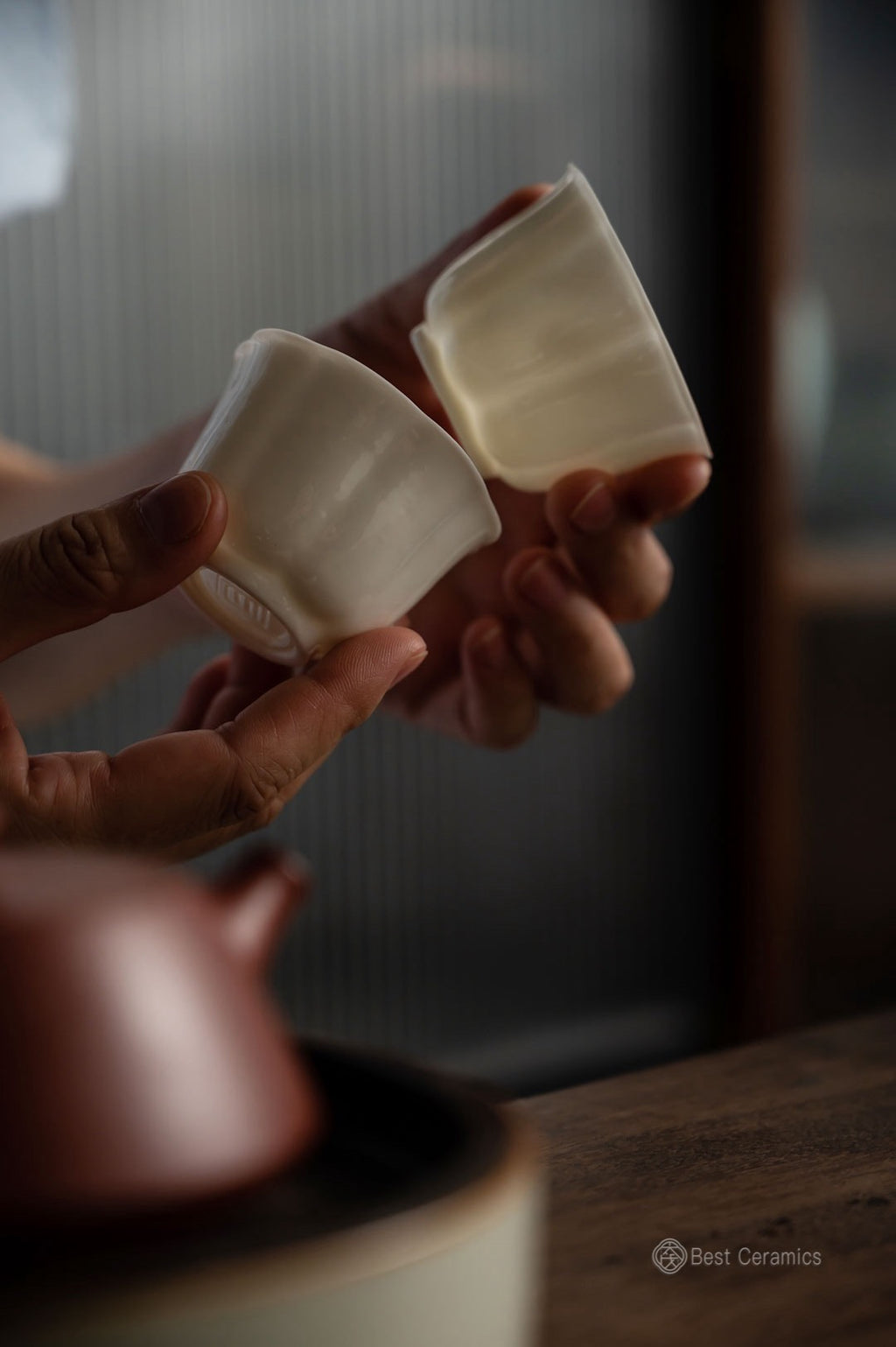 China Handcrafted Dehua Porcelain Antique Floral Teacup|Best Ceramics