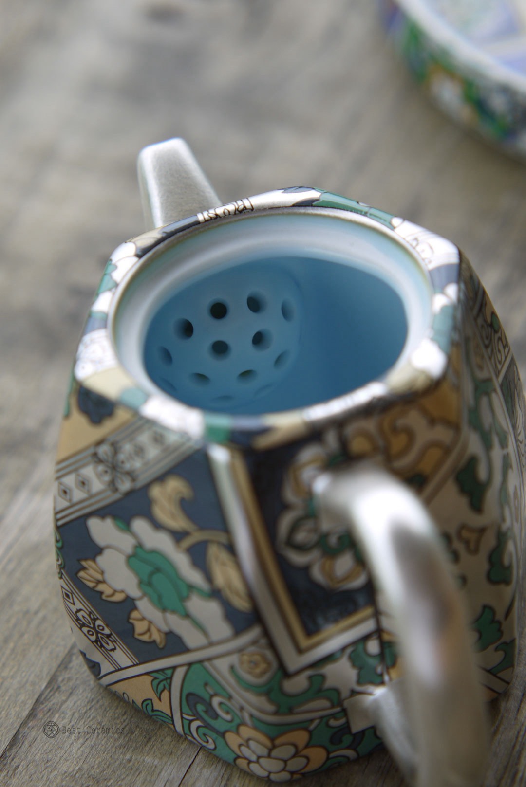 Chinese Classic Silver Painting Flowers Gongfu Teapot Set|Best Ceramics