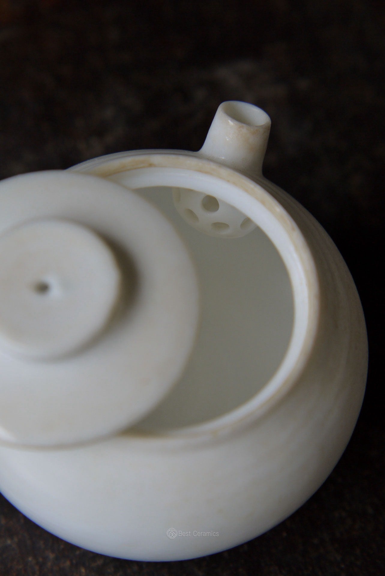 Handcrafted Dehua Ember Whisper Side-Handle Kungfu Teapot|Best Ceramics