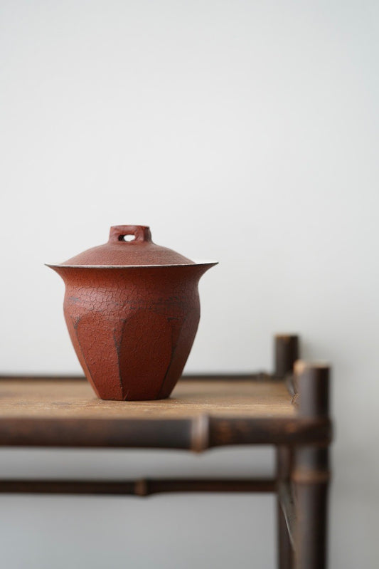 Handmade Red Clays Gaiwan Cracked Glaze Chinese Ceramics|Best Ceramics