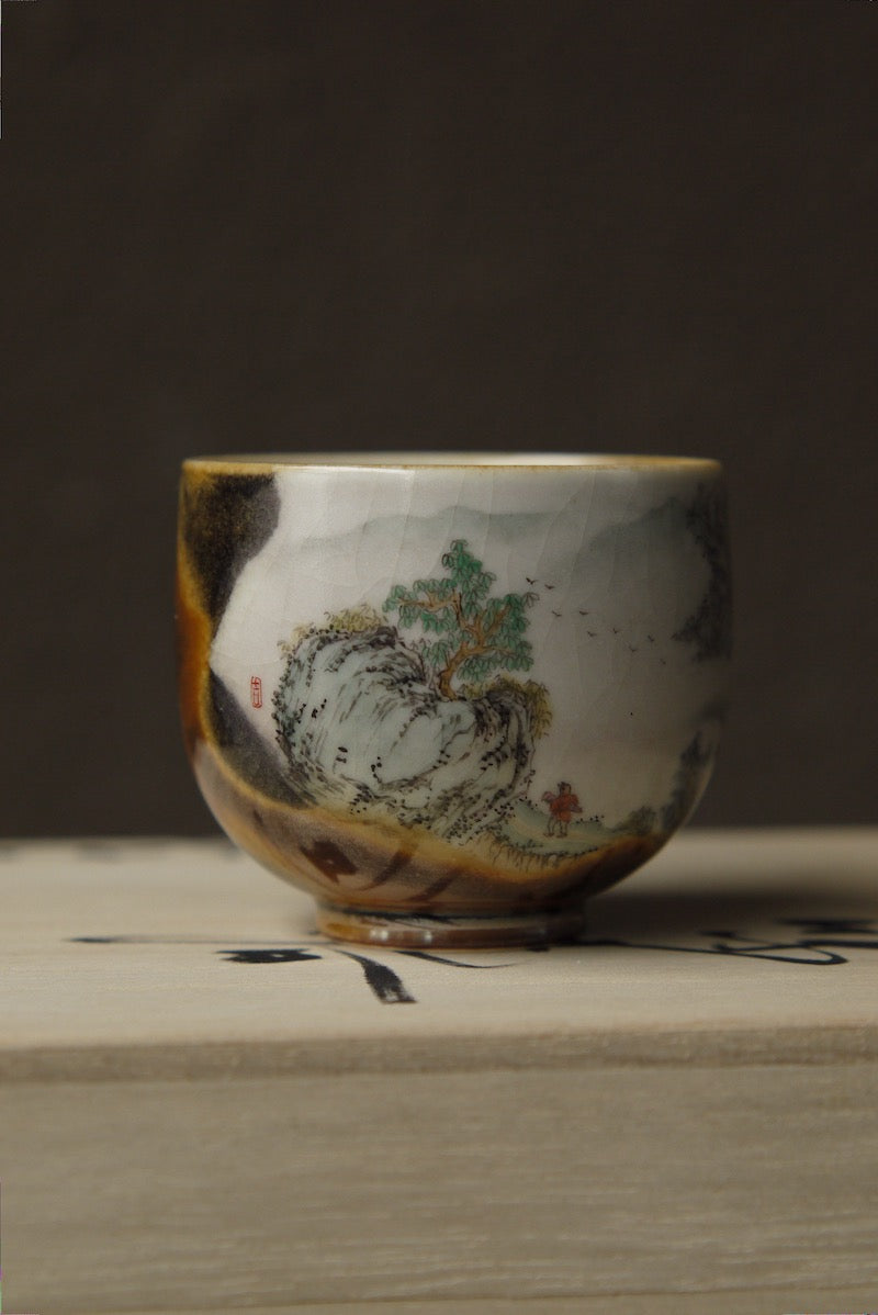Hand-painted Wood-firing Ceramic Vintage Kungfu Teacup|Best Ceramics