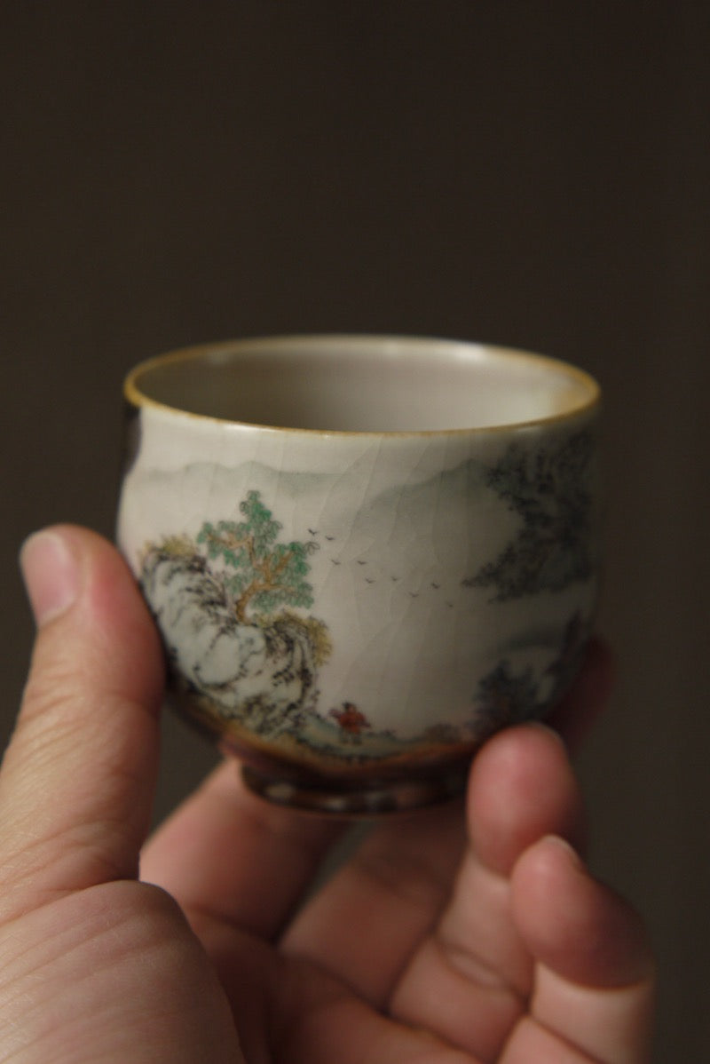 Hand-painted Wood-firing Ceramic Vintage Kungfu Teacup|Best Ceramics