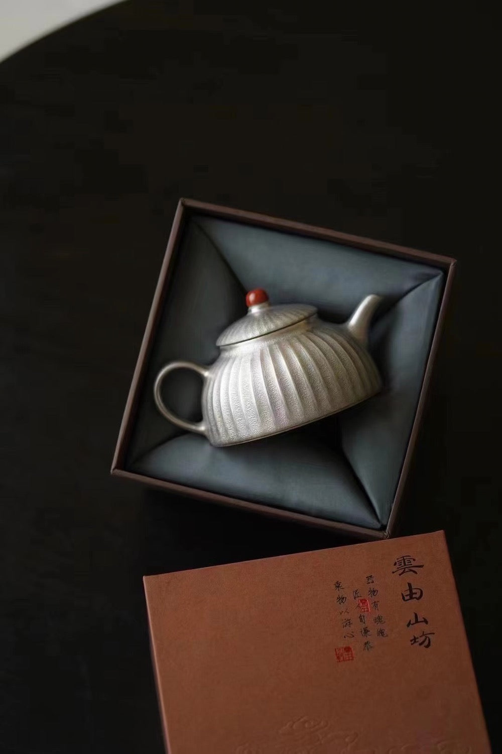 Silver Glazed Teapot