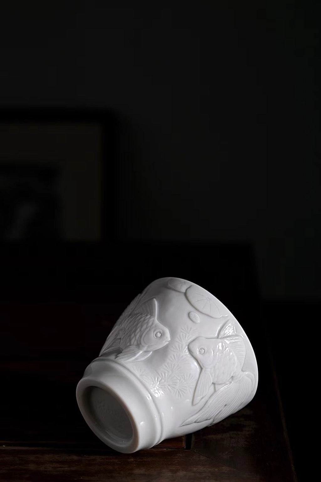 Hand Sculpture Vintage Style Blanc De Chine Gongfu Teacup | Best Ceramics