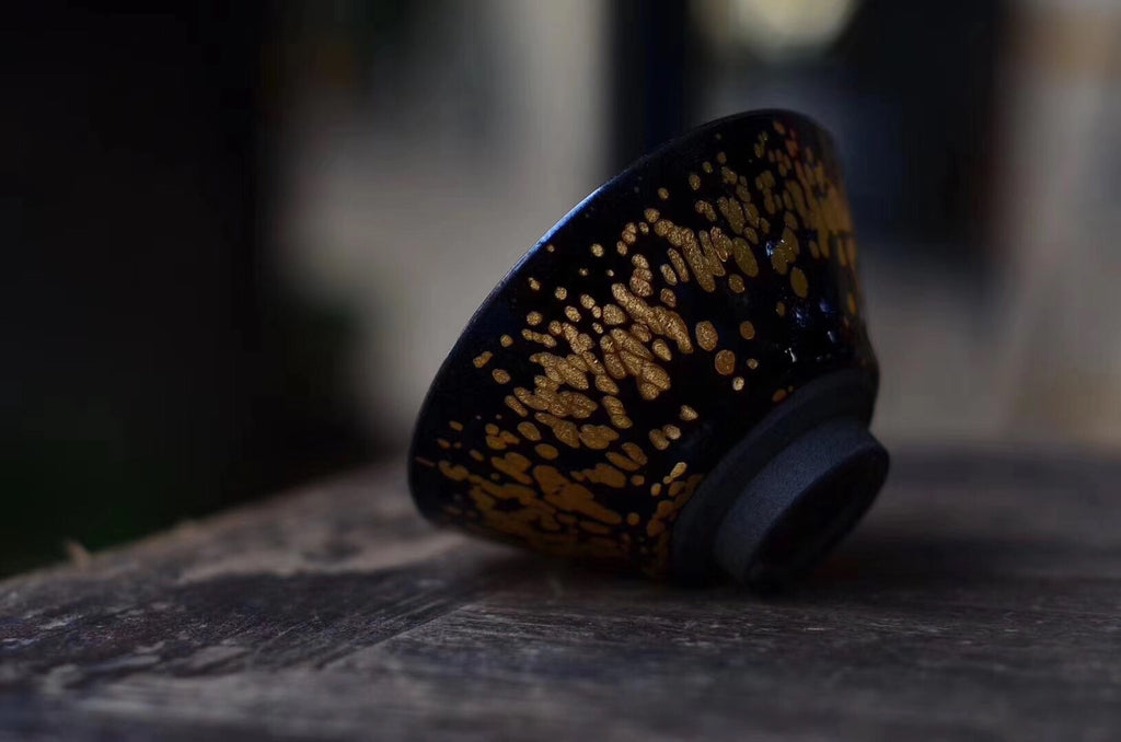 Golden And Black Jian Ware Tenmoku Cup China Traditional|Best Ceramics